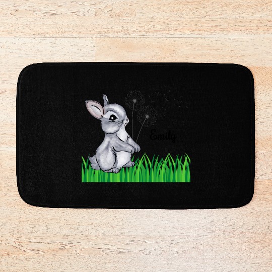 Bunny Name Gift Emily Bath Mats