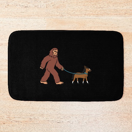 Bigfoot Sasquatch Walking Horse Bath Mats