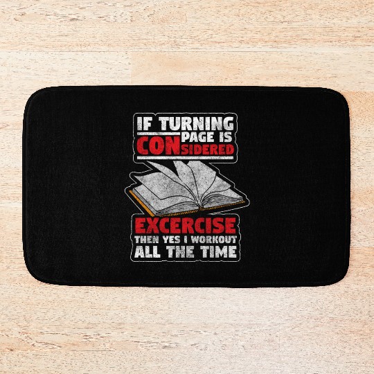 Bookworm Library Literature Back To School Bath Mats