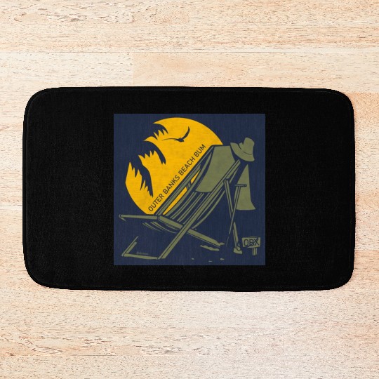 OBX Beach B OBX Army Green Navy Vintage Bath Mats