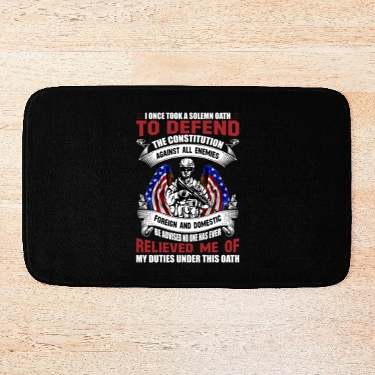 Veterans day celebration. Thank you veterans Bath Mats