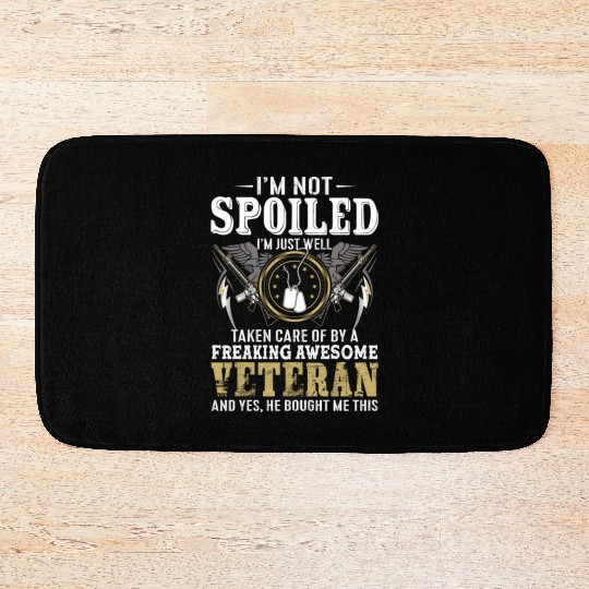 Veterans day celebration. Thank you veterans Bath Mats