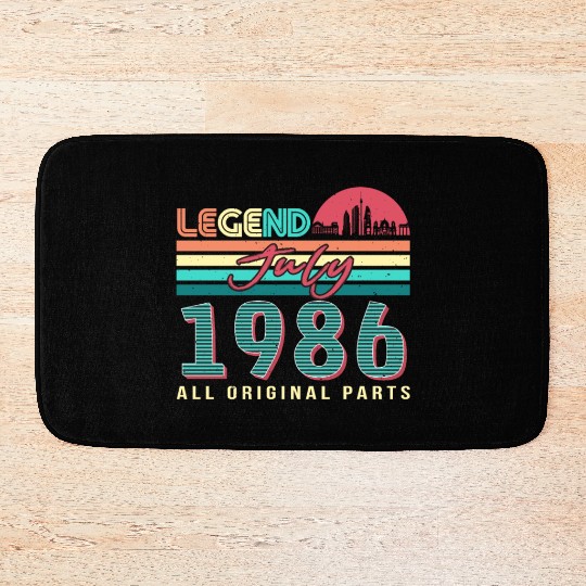 Born In 1986 In July Bath Mats