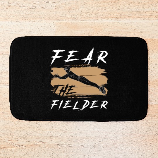 Sports Game Baseball Catcher Athlete Lifetstyle Bath Mats