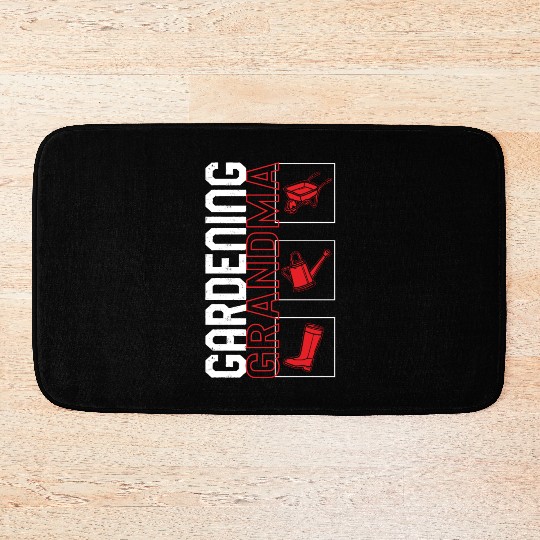 Gardening Bath Mats, Gardening Grandma, Gardening