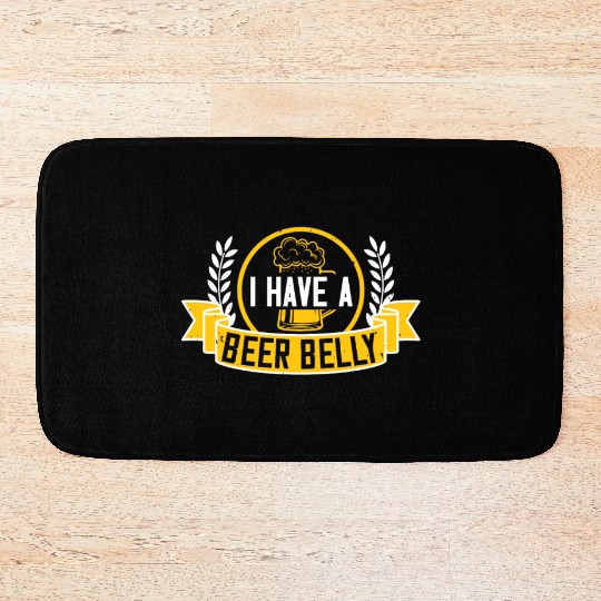 I have a beer belly Bath Mats