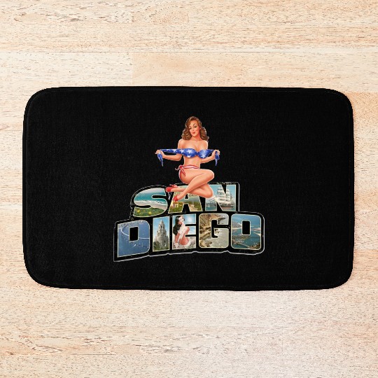 San Diego Pin Up Bath Mats
