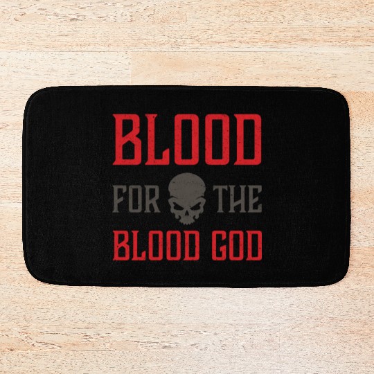 Blood For The Blood God Skull Bath Mats