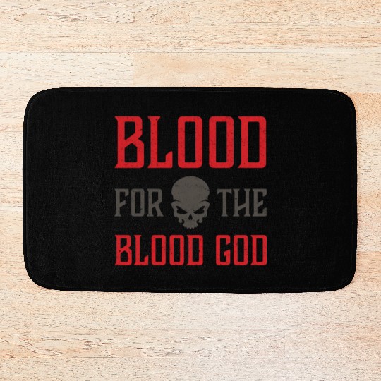 Blood For The Blood God Skull Bath Mats