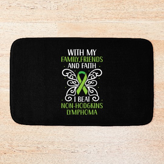 I Beat Non-Hodgkin Lymphoma Cancer Survivor Bath Mats
