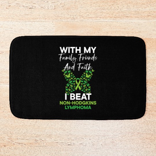 I Beat Non-Hodgkin Lymphoma Cancer Survivor Bath Mats