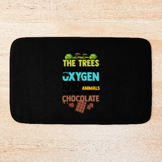 Novelty Reasons To Save Trees Planting Bath Mats