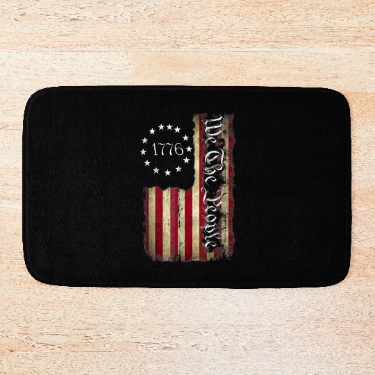 1776 We The People Patriotic American Constitution Bath Mats
