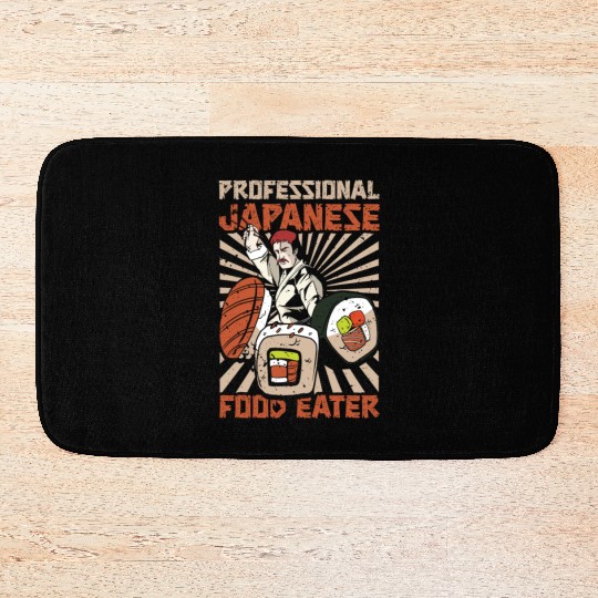 Japanese Food Eater Sushi Lover Japan Japanese Bath Mats