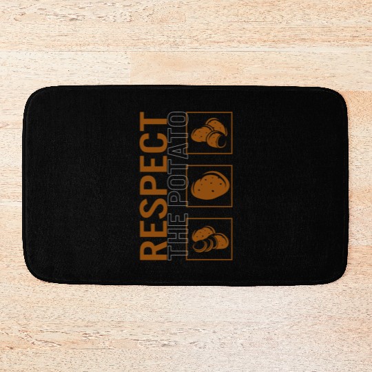 Potato Vegetable Bath Mats, Respect The Potato Bath Mats,