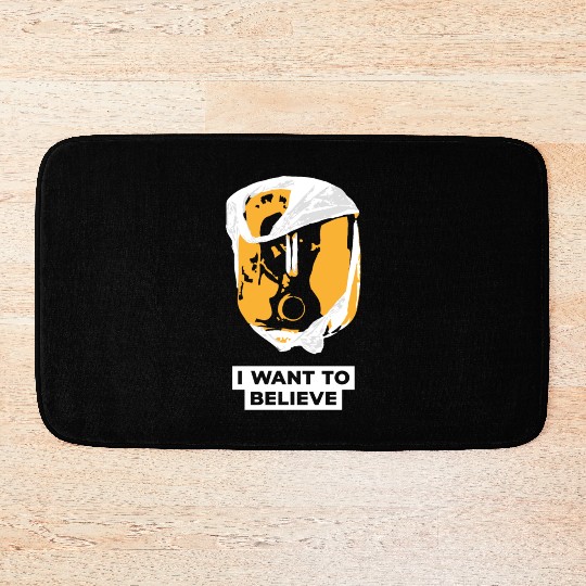 I Want To Believe 001 Skull Bath Mats