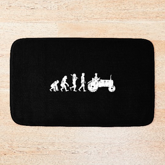 Farmer Evolution Gift Tractor Tractor Bath Mats