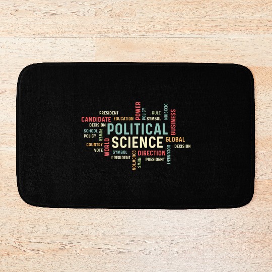 Political Science Careers Hardworking Student Gift Bath Mats
