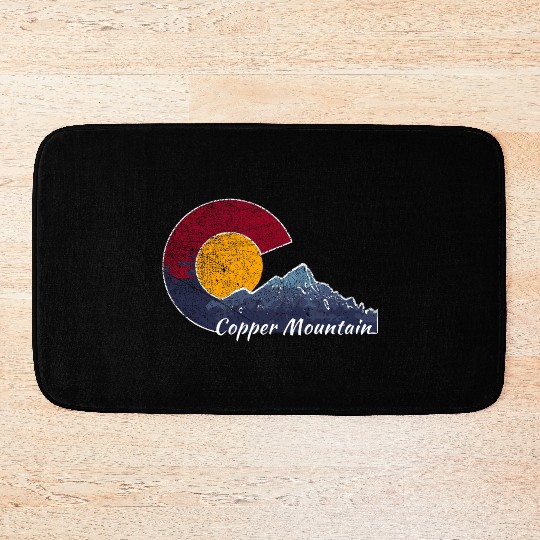 Copper Mountain Colorado Mountain Scenery Bath Mats