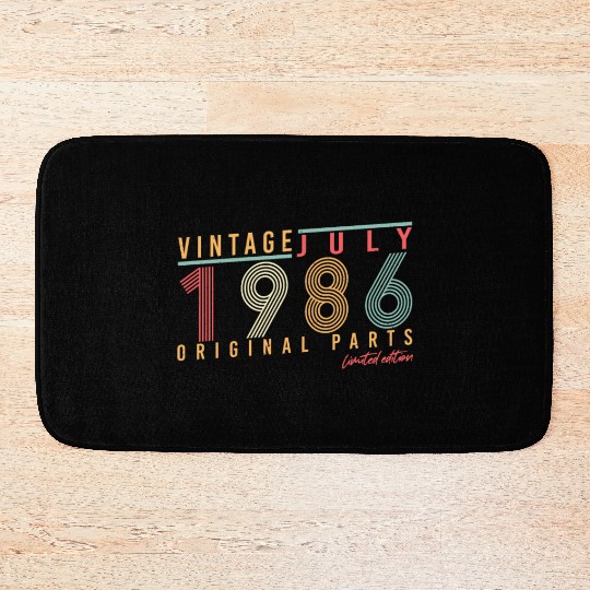 Retro 1986 July Bath Mats