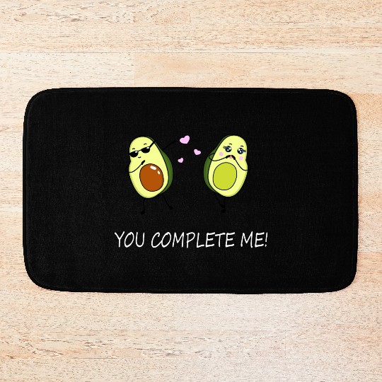 You complete me - Avocado Bath Mats