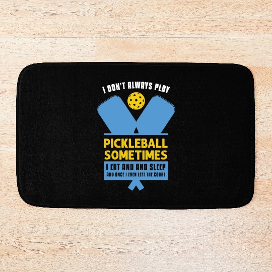 Pickleball Lovers Funny Pickleball Bath Mats