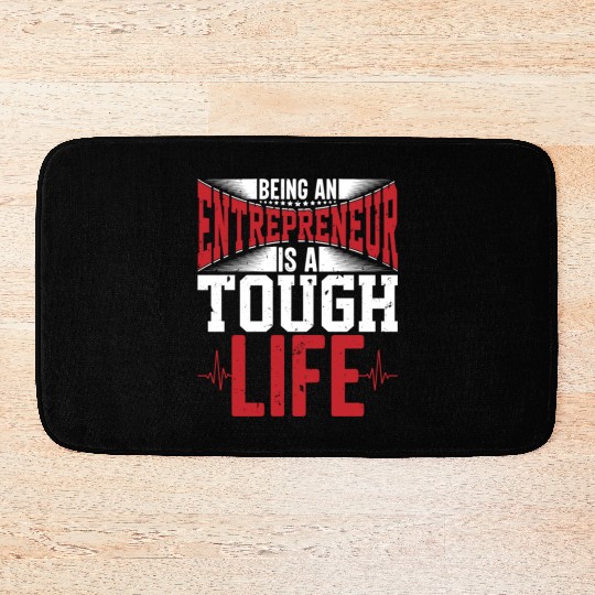 Business Mindset Lifestyle Entrepreneur Gifts Idea Bath Mats