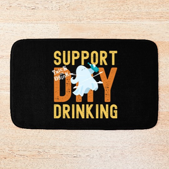 Support Day Drinking Halloween Bath Mats