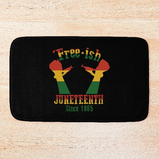 Juneteenth Black History Day Pride Gift Bath Mats