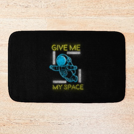 Retro Neon Art Nerd Old School Bath Mats