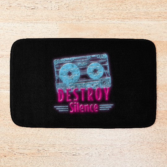 Retro Disco Nerd Old School Bath Mats