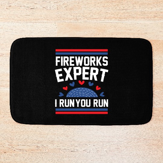 Fireworks Expert I Run you Run Bath Mats