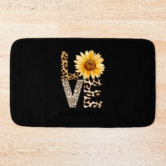 Love Teacher Life Bath Mats