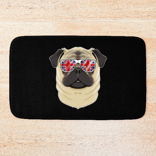 Pug UK Sunglasses I English Flag I Union Jack Bath Mats
