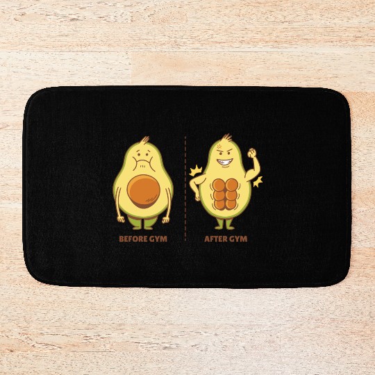 Muscle Avocado Bath Mats