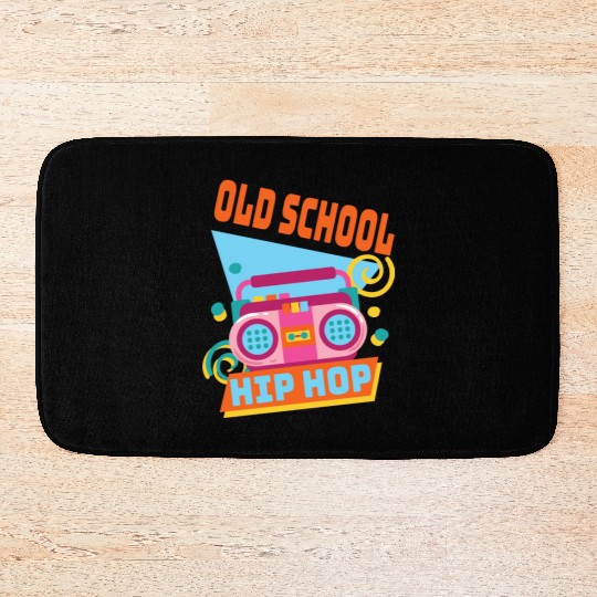 Retro Old School Hip Hop 80s 90s Graffiti Cassette Bath Mats