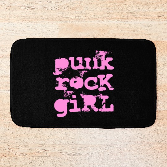 Punk Rock Girl Bath Mats