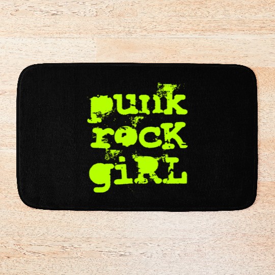 Punk Rock Girl Bath Mats