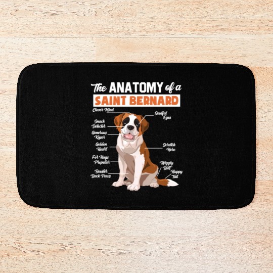 Saint Bernard Bath Mats The Anatomy of a Saint Bernard