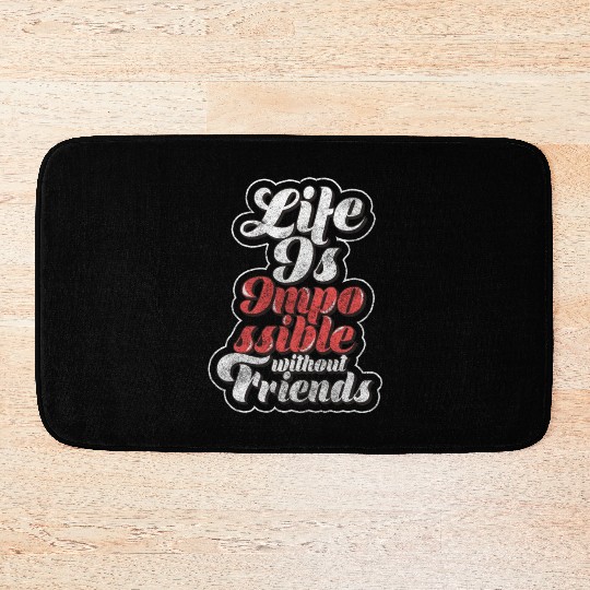 Friends Love Family Bath Mats