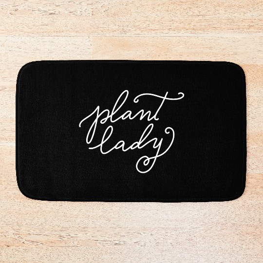 Plant Lady Bath Mats Women s Mom Gardening Funny Mama