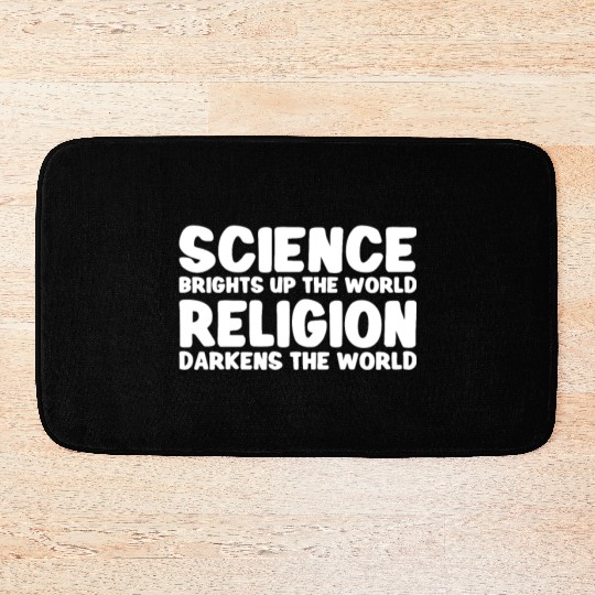 Atheist Atheism Anti Religion Securalism God Sucks Bath Mats
