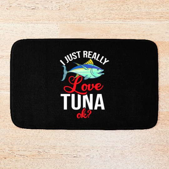 Red Tuna Fish Bluefin Fishing Salad Bath Mats