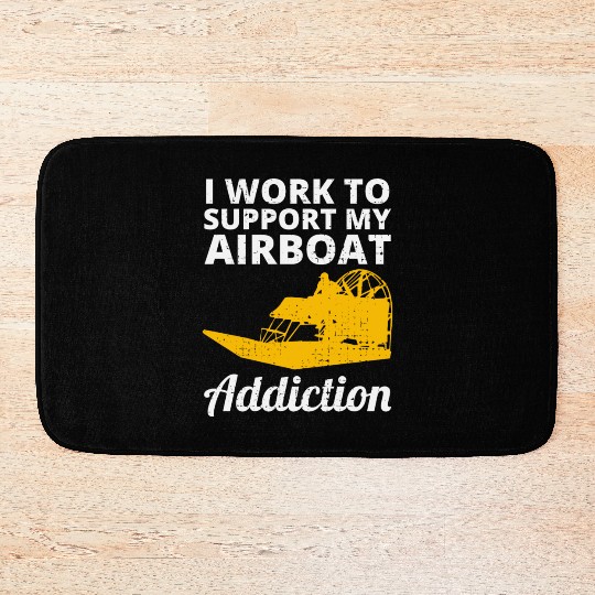 Airboat Fanboat Airboating Planeboat Swamp boat Bath Mats