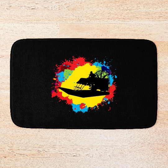 Airboat Fanboat Airboating Planeboat Swamp boat Bath Mats