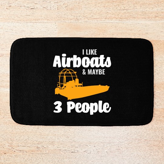 Airboat Fanboat Airboating Planeboat Swamp boat Bath Mats