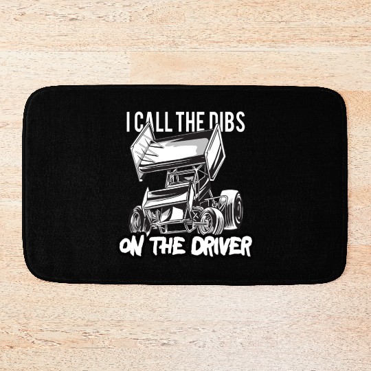 Sprint Car Mom Dirt Track Racing Racing Race Day Bath Mats