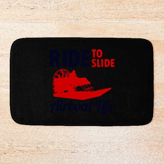 Airboat Fanboat Airboating Swamp boat Race Ride Bath Mats