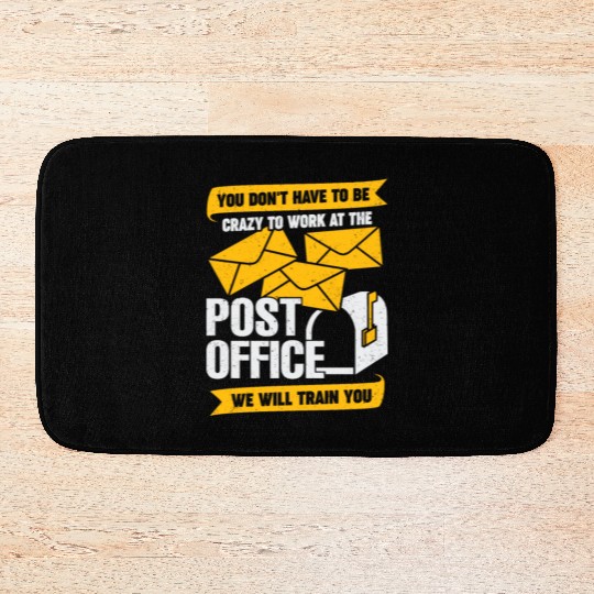 Funny Post Office Postal Worker Gift Bath Mats