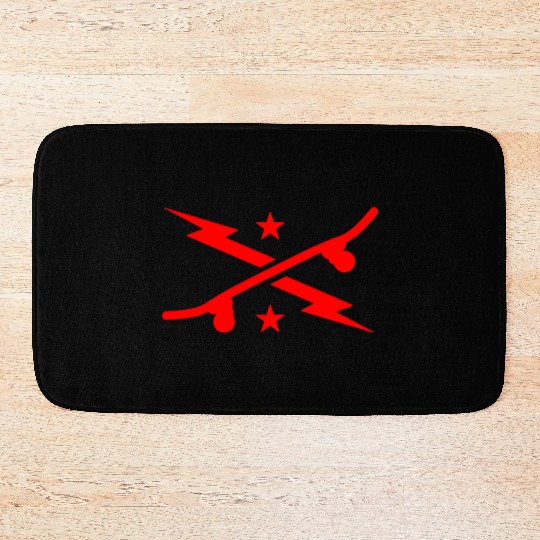 Lightning Skateboard Bath Mats